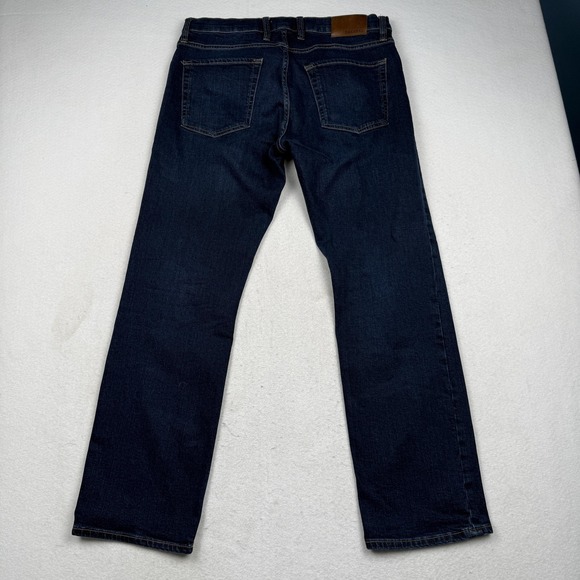 Tecovas Jeans Mens 33x30 Dark Wash Blue Slim Straight Stretch Denim 5 Pocket - Picture 8 of 9